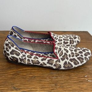 Rothy’s Mocha Spot Leopard Print Loafers